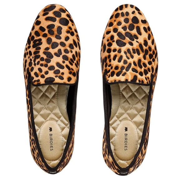 Birdies Shoes - Birdies Starling Cheetah Flats Size 8 Calf Hair Final Few Smoking Slipper